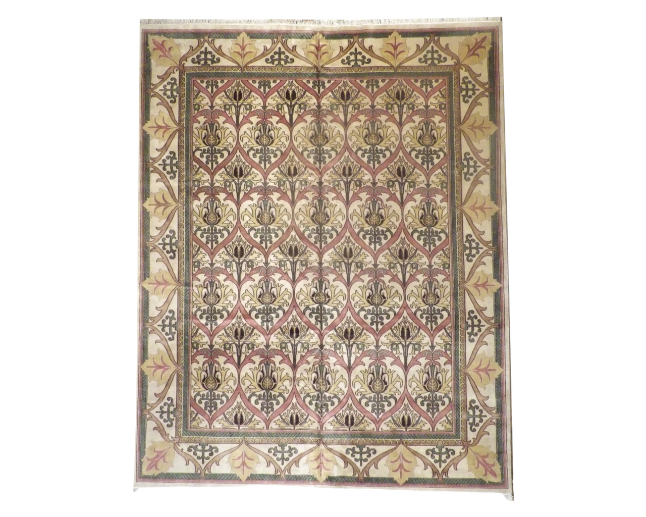 Tibetan Damask European Style Hand-knotted 12'0" x 15'0" W828 W828 physical All Rugs New