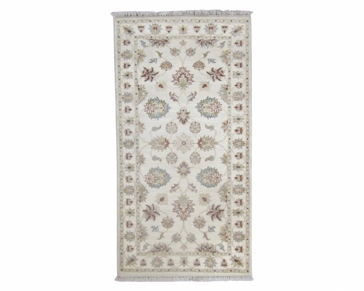 Indo Chobie  Hand knotted Wool Rug 2'4" x 4'6" - w519