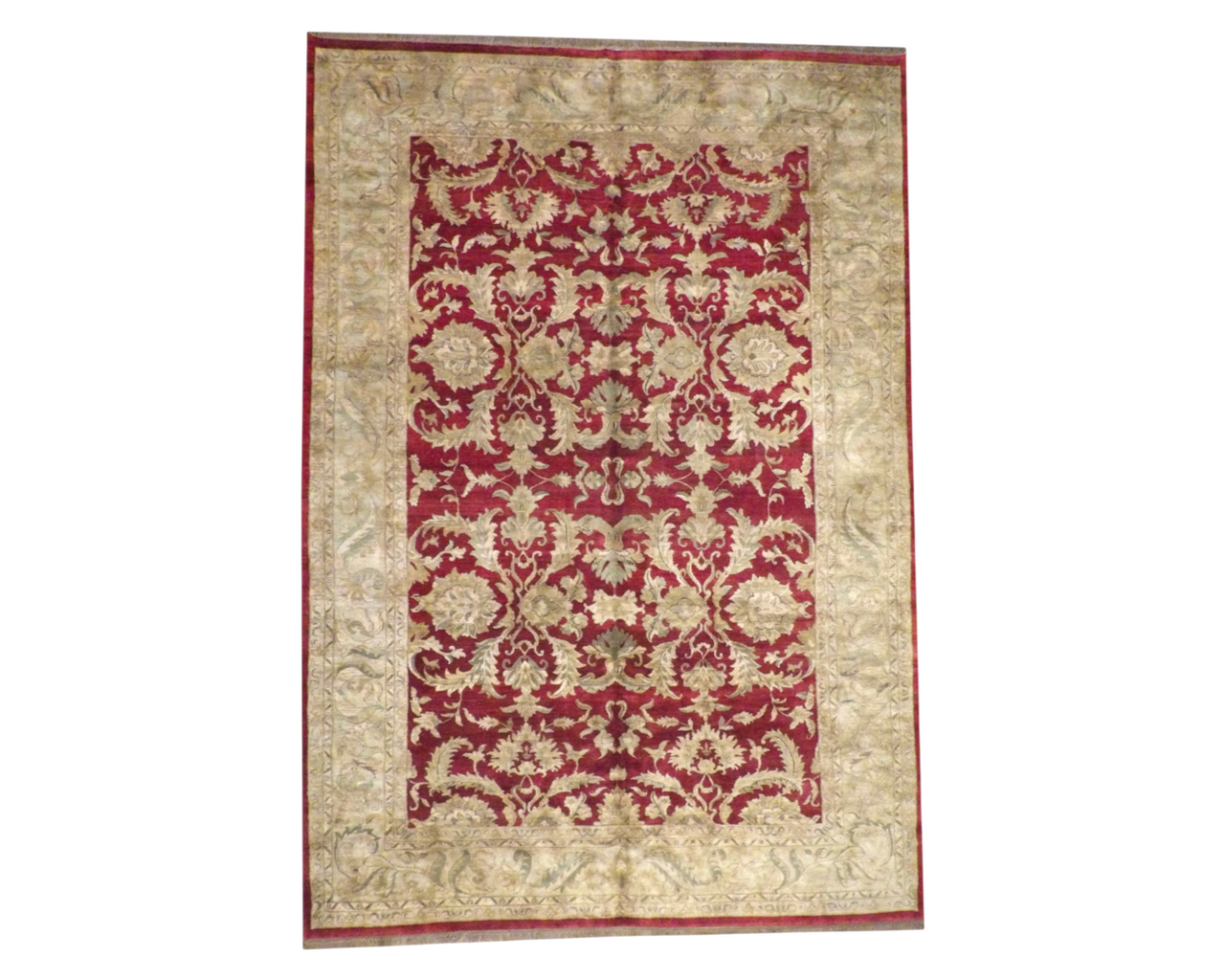 Agra Ziegler Antique Wash Hand knotted Rug 12'3" x 17'9" - w1147