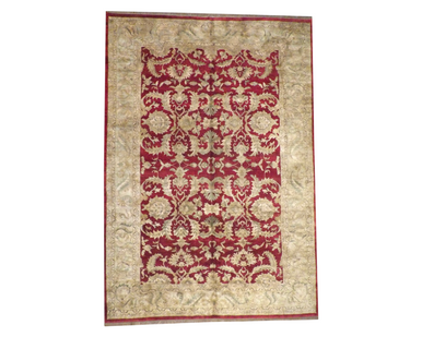 Agra Ziegler Antique Wash Hand knotted Rug 12'3" x 17'9" - w1147