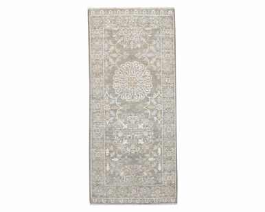 Persian Mamluk 2'6" x 6'0'' Hand knotted Rug - w205