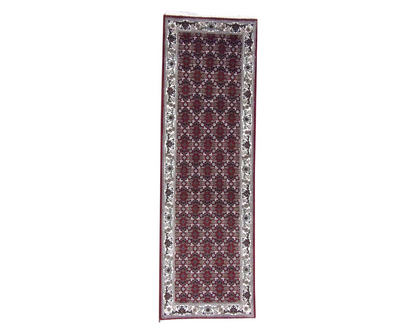 Persian Mir Herati 2'6" x 6'0'' Hand knotted Rug - w299