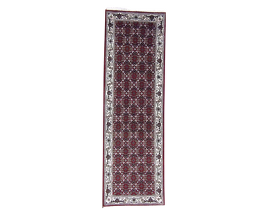 Persian Mir Herati 2'6" x 6'0'' Hand knotted Rug - w299