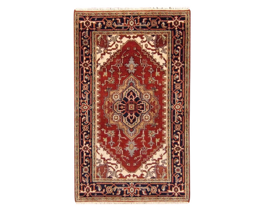 Tribal Sherapi 3 x 5 Hand-knotted Rug - w144
