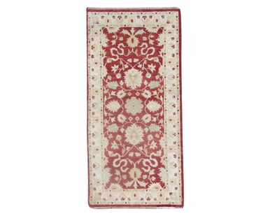 Agra Ziegler Hand-knotted Wool Rug 2'3" x 4'7" - w543