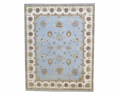 Agra Chobie Hand knotted Rug  8'0" x 10'0" - w1017