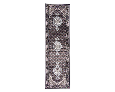 Persian Mahi Tabriz 2'6" x 6'0" Hand knotted Rug - w228