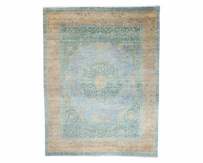 Tribal Mamluk Vege Dye Hand knotted Rug 9 x 12 - W11321