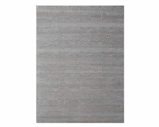 Modern Circle Design Wool/silk Hand-knotted Rug 3 x 5 - w151