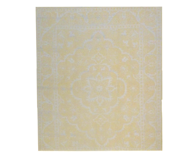 Vintage Erase Design Antique Wash 8'0" x 10'0" Hand-knotted Rug - w1014