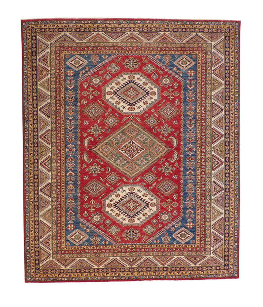 Tribal Super Kazak Wool Hand Knotted Rug 8x10 -kl-01