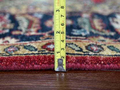 Red 5'0" x 6'10" Traditional Hand knotted Wool Rug - Sku: O010020