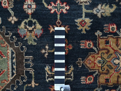 Karajeh Traditional hand-knotted wool rug in Black, 10'0" x 10'2", SKU O010023