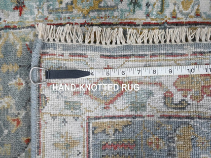 Blue 2'0" x 3'0" Heriz Hand knotted Wool Rug - Sku: O010037