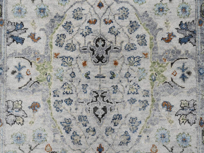 Grey 3'0" x 4'10" Oushak / Peshawar Hand knotted Wool Rug - Sku: O010045