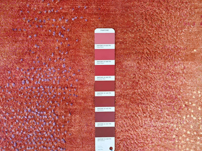 Multicolored 9'0" x 11'10" Modern / Contemporary Hand knotted Wool Rug - Sku: O010058