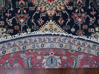 Karajeh Traditional hand-knotted wool rug in Black, 10'0" x 10'0", SKU O010065