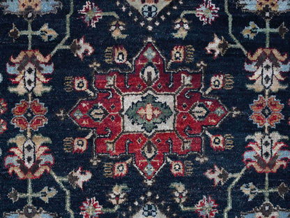 Karajeh Traditional hand-knotted wool rug in Black, 10'0" x 10'0", SKU O010065