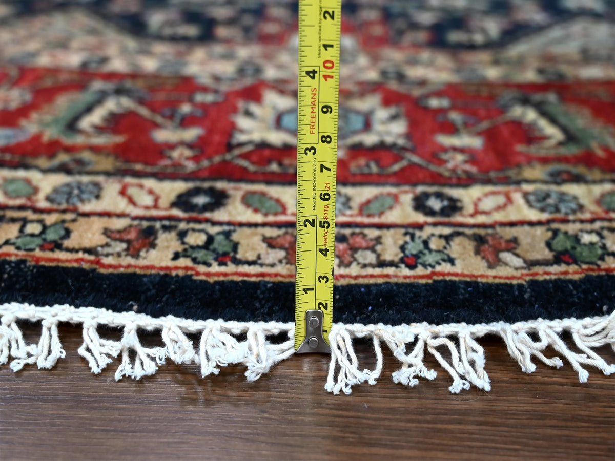 Karajeh Traditional hand-knotted wool rug in Black, 10'0" x 10'0", SKU O010065