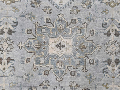 Grey 14'0" x 17'9" Traditional Hand knotted Wool Rug - Sku: O010070