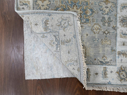 Karajeh Traditional hand-knotted wool runner in Gray, 2'6" x 18'0", SKU O010075