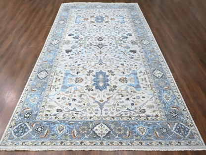 Grey 8'10" x 16'0" Oushak / Peshawar Hand knotted Wool Rug - Sku: O010092