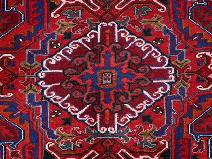 Red 8'7" x 10'10" Traditional Hand knotted Wool Rug - Sku: O0100