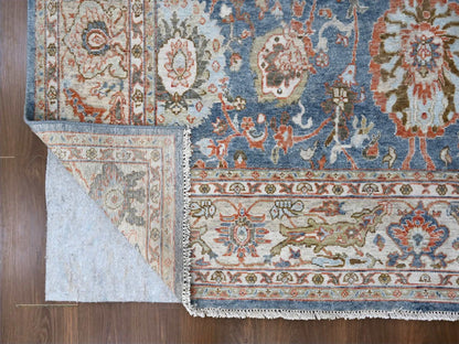 Sultanabad Oushak / Peshawar hand-knotted wool rug in Blue, 7'10" x 9'8", SKU O010120