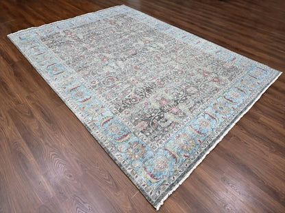 Oushak / Peshawar hand-knotted wool rug in Black, 8'6" x 11'5", SKU O010135