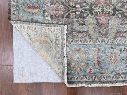 Oushak / Peshawar hand-knotted wool rug in Black, 8'6" x 11'5", SKU O010135