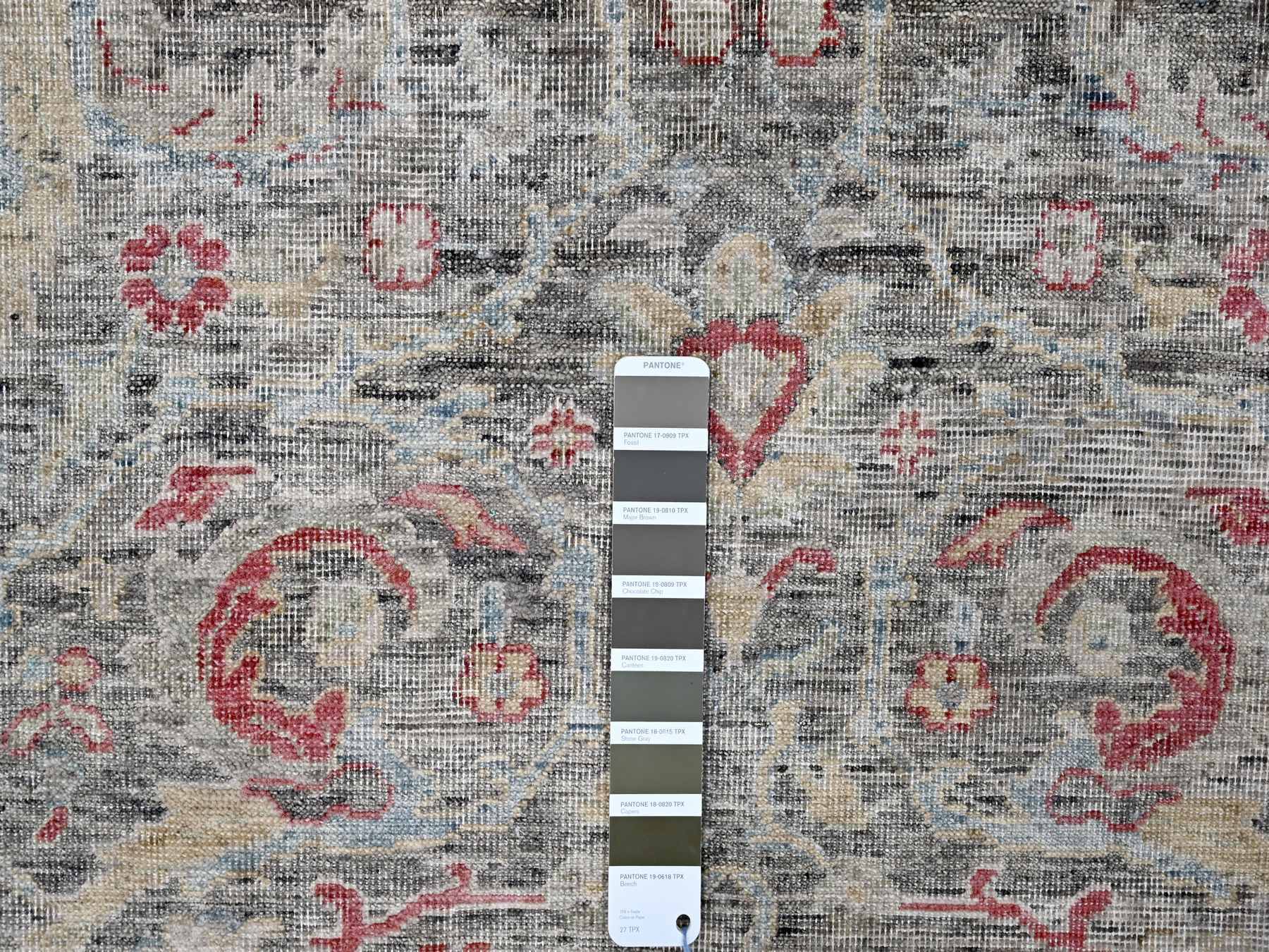 Oushak / Peshawar hand-knotted wool rug in Black, 8'6" x 11'5", SKU O010135