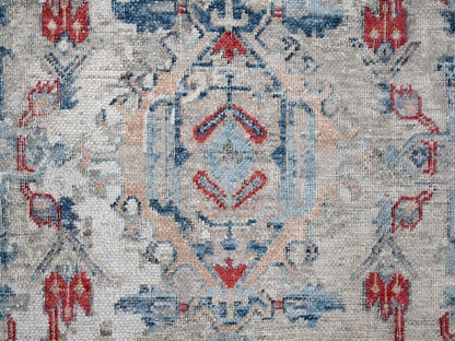Tabriz Oushak / Peshawar hand-knotted wool rug in Blue, 8'9" x 11'9", SKU O010142