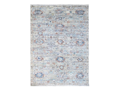 Grey 8'6" x 11'3" Oushak / Peshawar Hand knotted Wool Rug - Sku: O010159