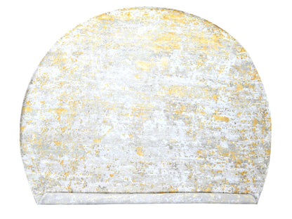 Beige 11'9" x 11'10" Modern and Contemporary Hand knotted Wool/Silk Rug - Sku: O010206