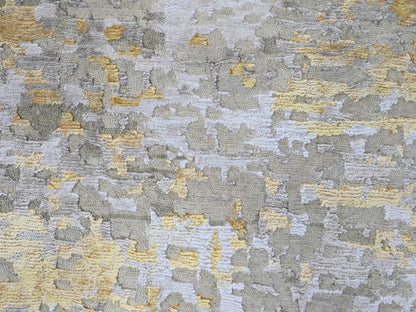Beige 11'9" x 11'10" Modern and Contemporary Hand knotted Wool/Silk Rug - Sku: O010206