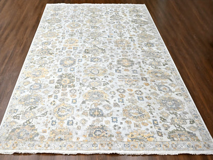 Mahal Oushak hand-knotted wool rug in Gray, 12'1" x 14'11" — SKU O010217 (view 2)