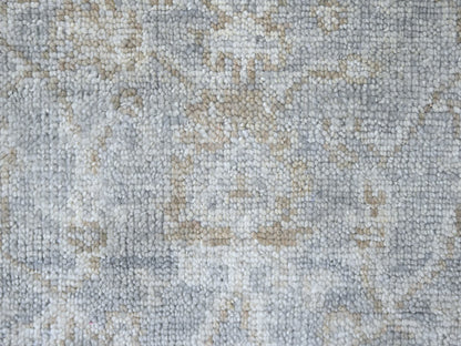 Oushak Oushak hand-knotted wool runner in Gray & Ivory, 2'5" x 11'4" — SKU O010249 (view 5)