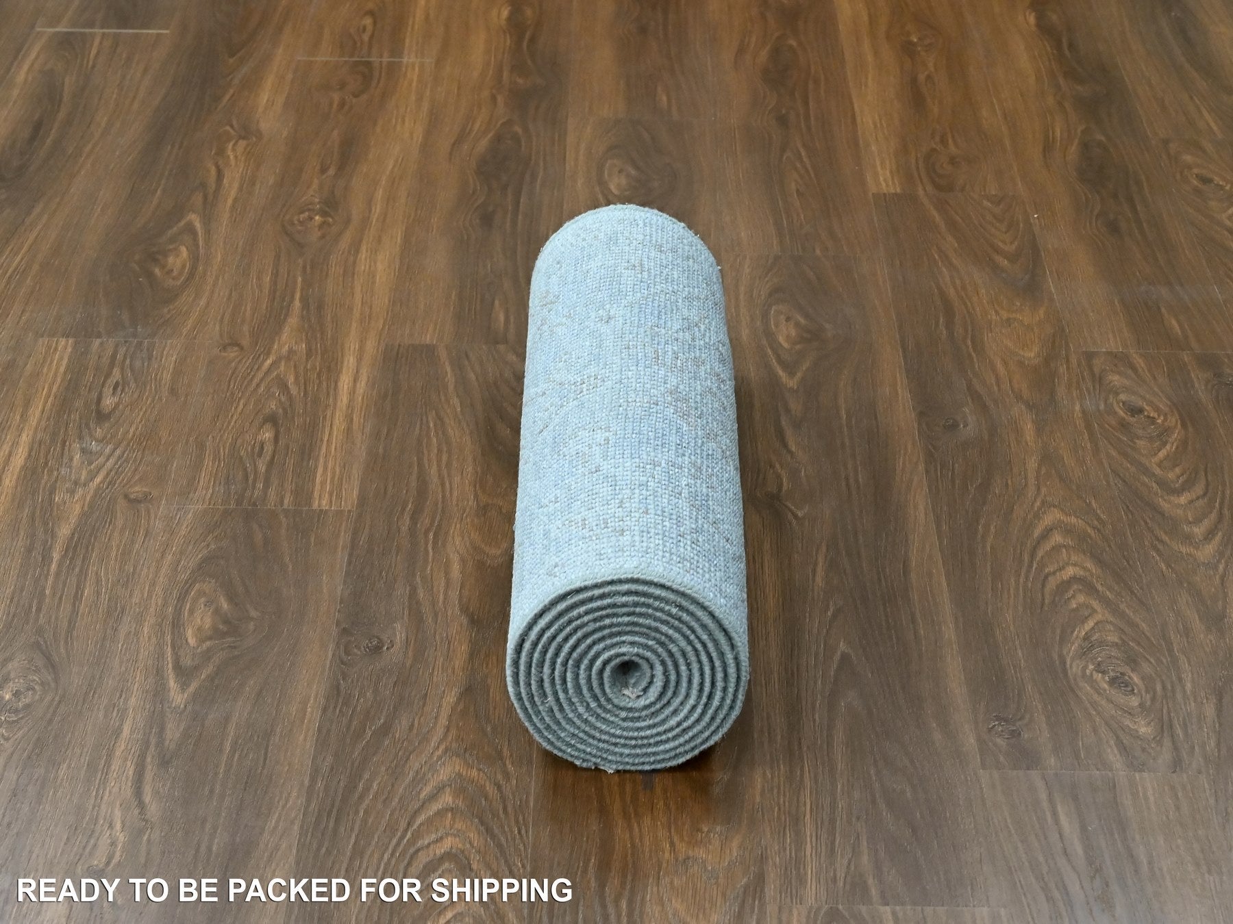 Oushak Oushak hand-knotted wool runner in Gray & Ivory, 2'5" x 11'4" — SKU O010249 (view 6)