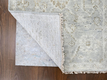 Oushak Oushak hand-knotted wool runner in Gray & Ivory, 2'6" x 8'5" — SKU O010254 (view 3)