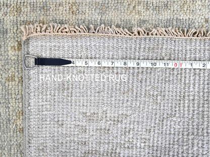 Oushak Oushak hand-knotted wool runner in Gray & Ivory, 2'6" x 8'5" — SKU O010254 (view 8)