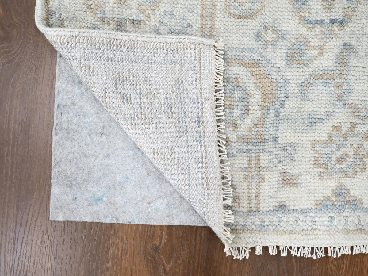Oushak Oushak hand-knotted wool runner in Gray, 2'4" x 8'8" — SKU O010264 (view 3)