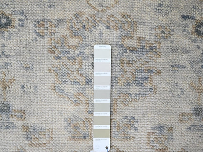 Oushak Oushak hand-knotted wool runner in Gray, 2'4" x 8'8" — SKU O010264 (view 4)