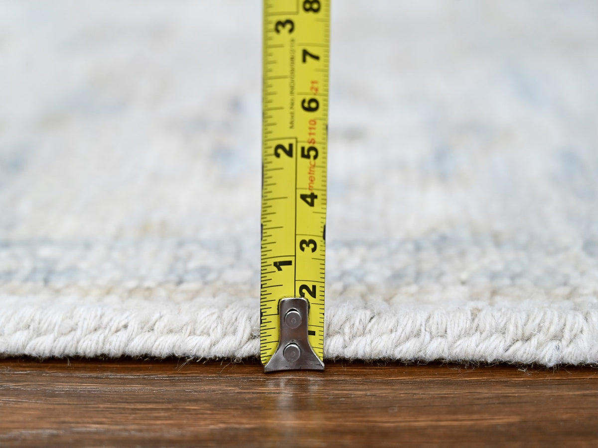 Oushak Oushak hand-knotted wool runner in Gray, 2'4" x 8'8" — SKU O010264 (view 7)