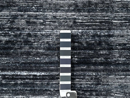 Black 8'3" x 10'0" Modern and Contemporary Handloom Wool/Silk Rug - Sku: O010268