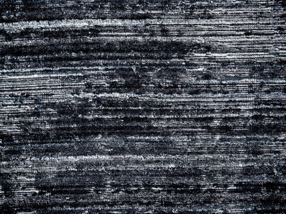 Black 8'3" x 10'0" Modern and Contemporary Handloom Wool/Silk Rug - Sku: O010268