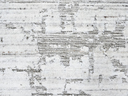 Modern / Contemporary hand-knotted wool/silk rug in Ivory, 7'11" x 10' — SKU O010270 (view 8)