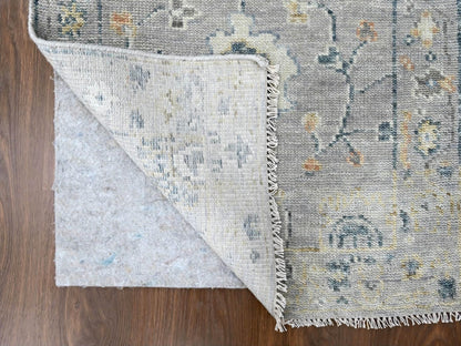 Grey 2'5" x 13'10" Oushak / Peshawar Hand knotted Wool Rug - Sku: O010276