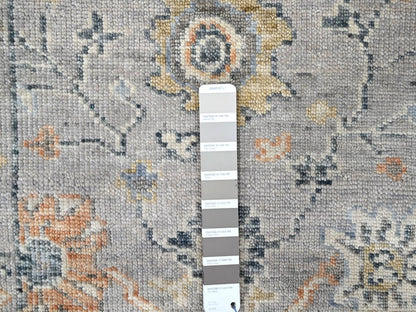Oushak Oushak hand-knotted wool runner in Gray, 2'5" x 13'10" — SKU O010276 (view 4)