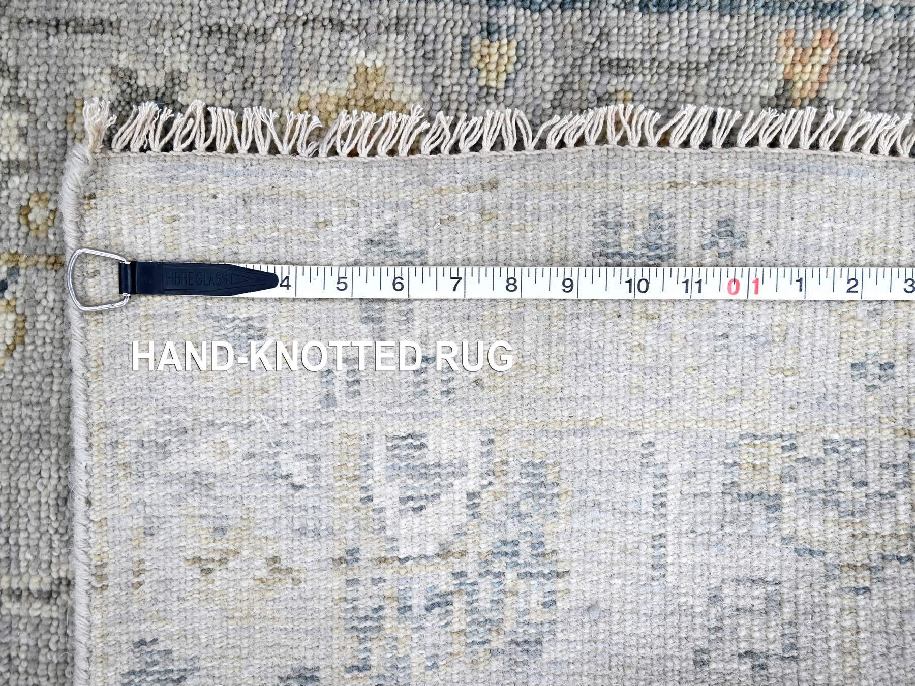 Oushak Oushak hand-knotted wool runner in Gray, 2'5" x 13'10" — SKU O010276 (view 8)