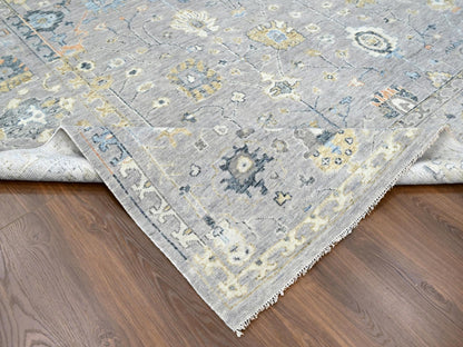Oushak Oushak hand-knotted wool rug in Gray, 11'6" x 14'11" — SKU O010278 (view 6)
